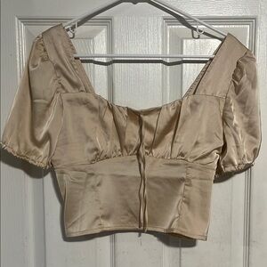 Elegant Cream Women's Top